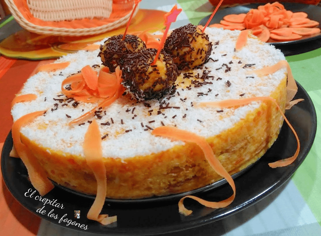 tarta de zanahoria y coco