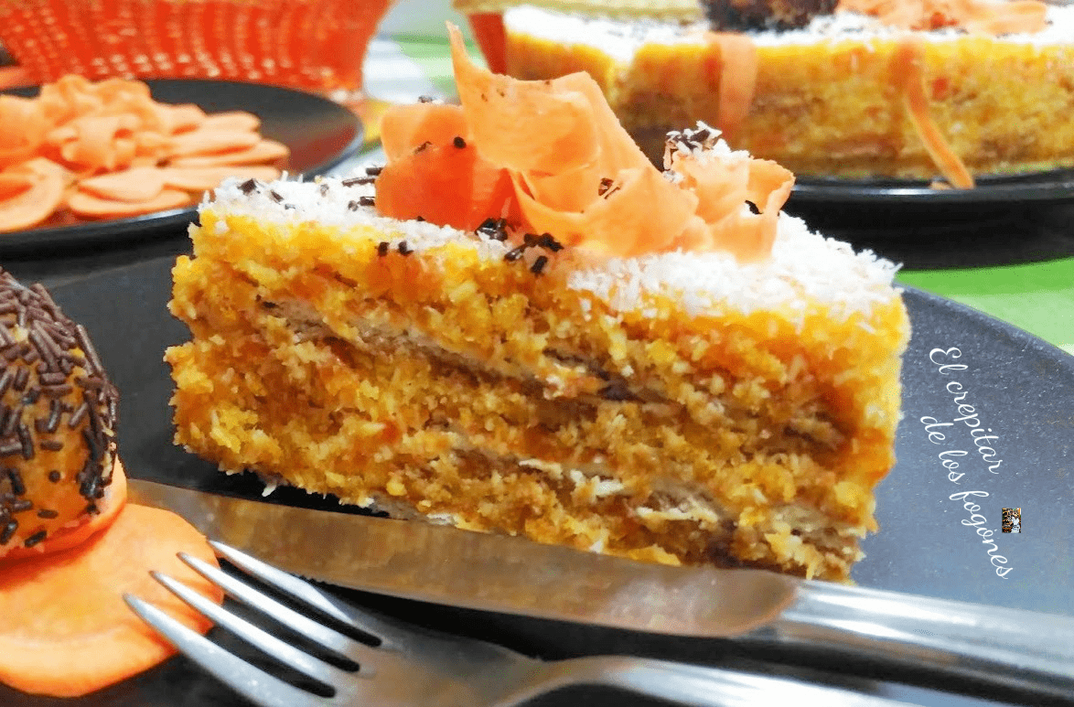 tarta de zanahoria y coco