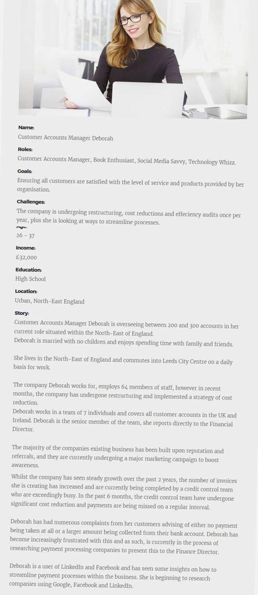 marketing buyer ejemplo persona