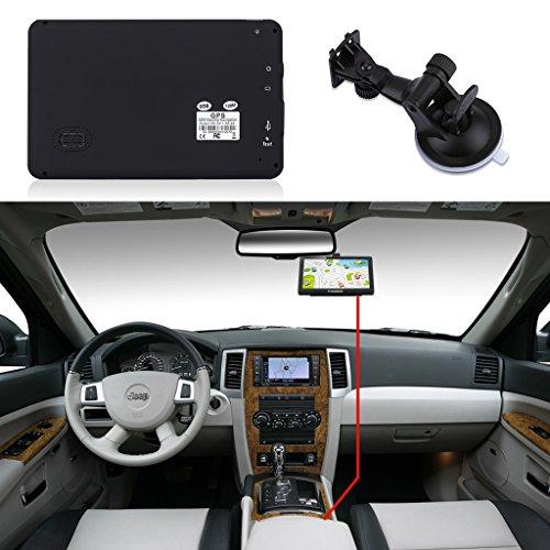 FLOUREON GPS de Coches Navegador para Camiones y Coches, LCD Pantalla Táctil, Sat Nav navegación Gratis de Mapa de EU,...