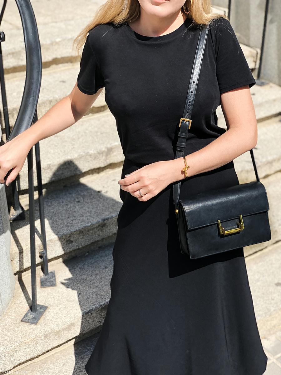 Trini | The Row t-shirt The Row skirt Hermés sandals