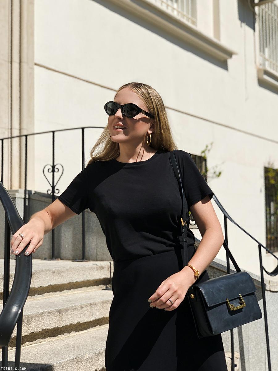 Trini | The Row t-shirt The Row skirt Hermés sandals