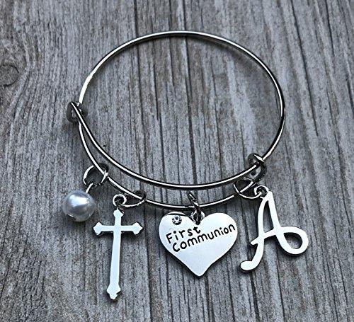 Personalized First Communion Bracelet, Custom First Communion Gifts, Girls First Communion Jewelry- Girls Cross Bracelet- Makes the Perfect Gift For 1st Communion