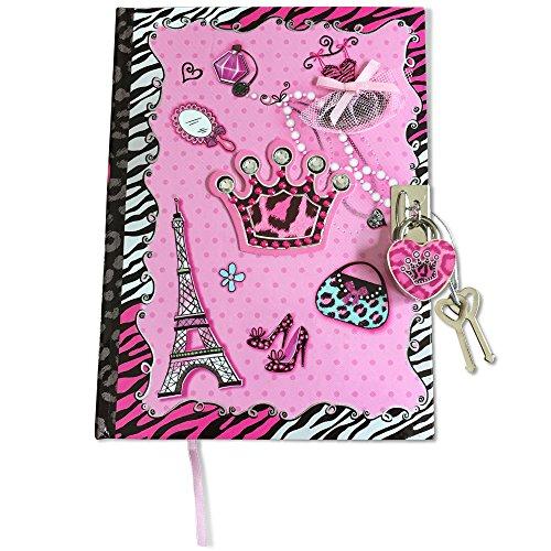 Girls Diary - Secret Diva Journal Gift Set with Lock and Keys for Kids 5, 6, 7, 8, 9 and 10 Years Old - 100 Page Blank, Lined Notebook - Includes 2 Keys to Keep Her Secrets Safe
