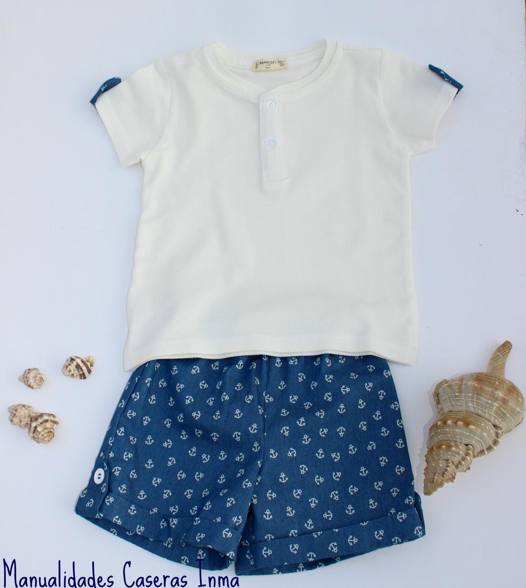 Manualidades Caseras Inma_ Conjunto marinero anclas