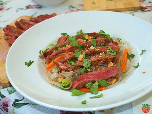 Receta Ensalada tailandesa de fideos y ternera