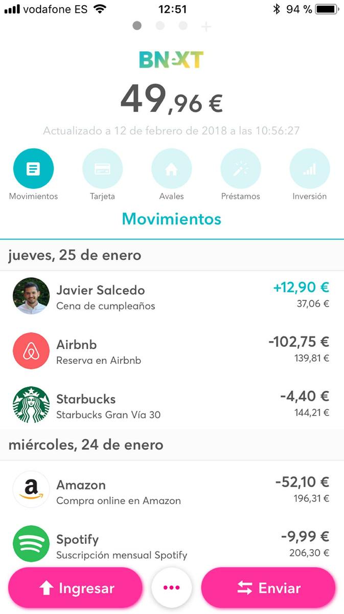 funcionamiento app bnext