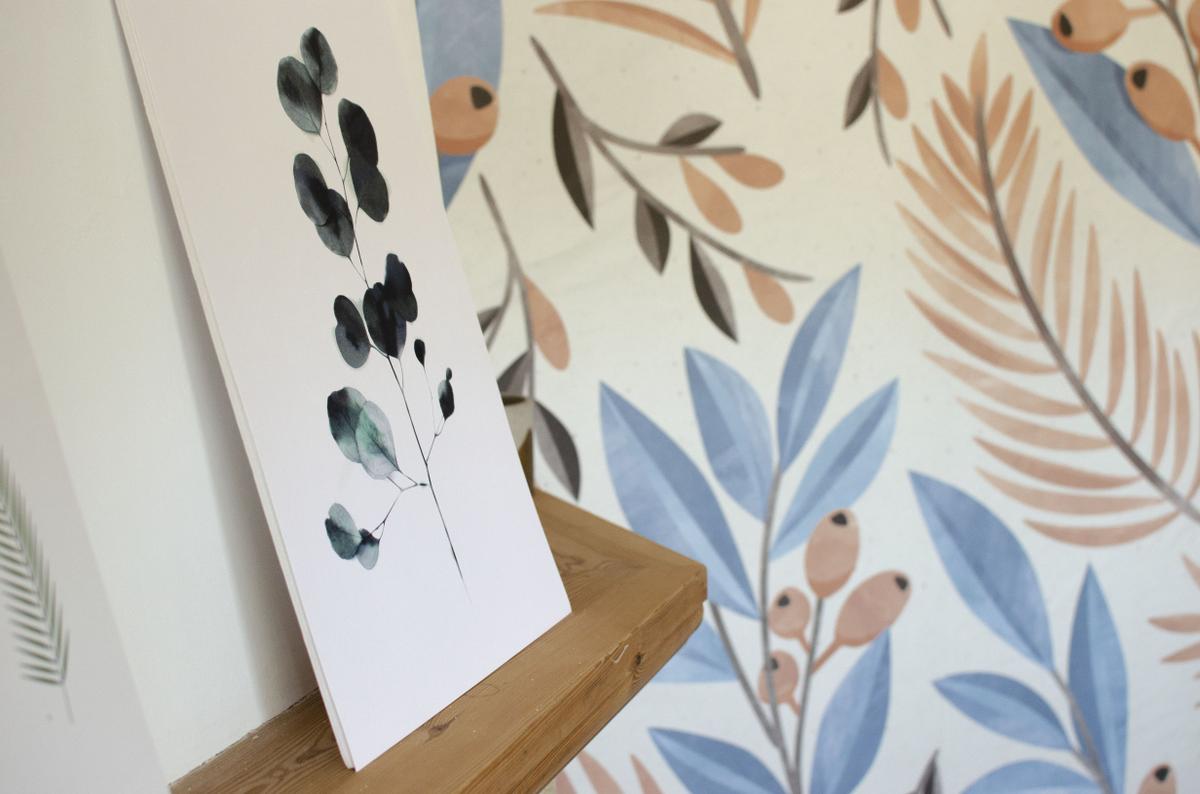 deco con papel pintado