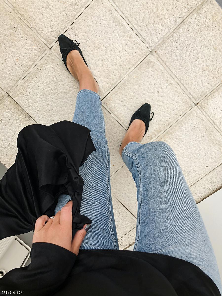 Trini | Acne Studios jeans Deitas top