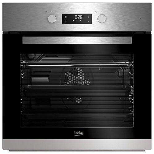 Beko BIE22301X - Horno (Medio, 65L, Eléctrico, Integrado, Acero inoxidable, Giratorio, Tocar)