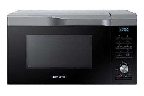 Samsung MC28M6055CS/EC - Horno-Microondas con grill, 28 litros, 2100 W, interior de cerámica, ventana EasyView y función horno hasta 200º C, color gris