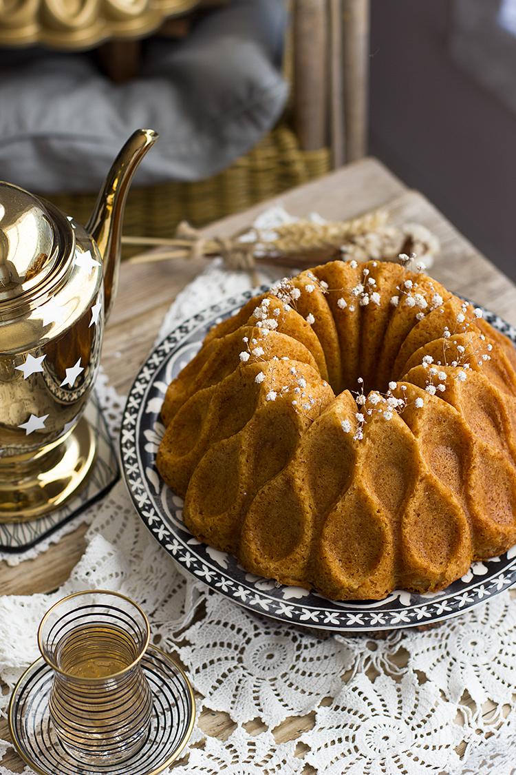 Bizcocho de caramelo fácil en bundt cake de Nordic Ware