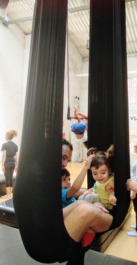 danza aérea con niños