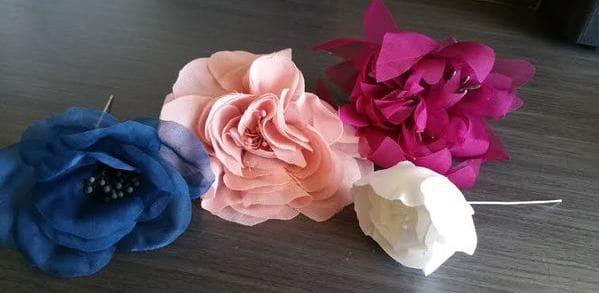 flores de seda
