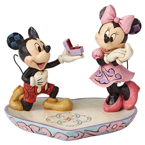 Disney Traditions by Jim Shore - Mickey Proposing To Minnie Ring Dish