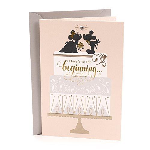 Hallmark Wedding Greeting Card (Mickey and Minnie, Classic Romance) (459RZB1040)