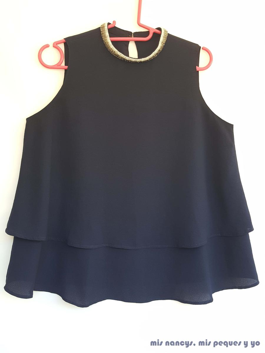mis nancys, mis peques y yo, blusa de doble capa para mujer, delantero blusa