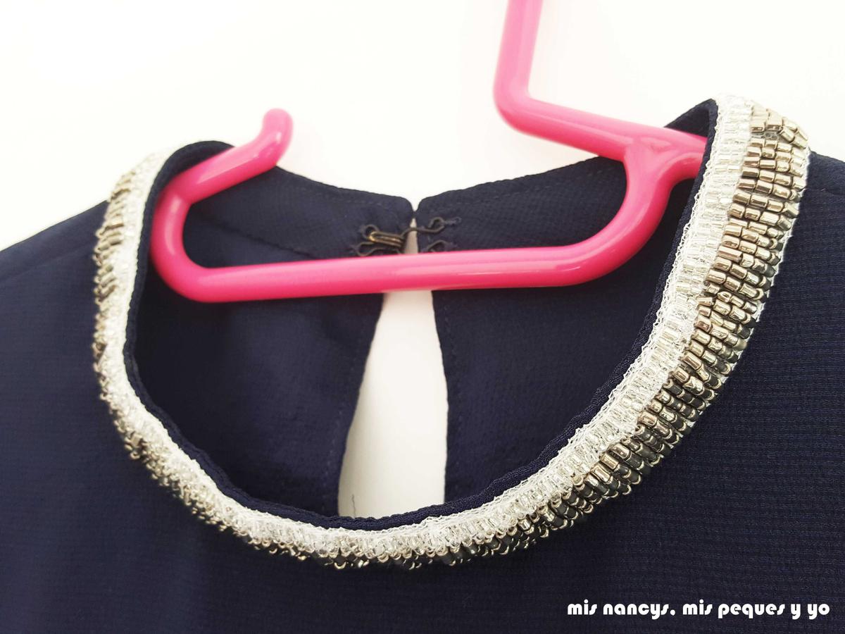 mis nancys, mis peques y yo, blusa de doble capa para mujer, detalle cuello mao