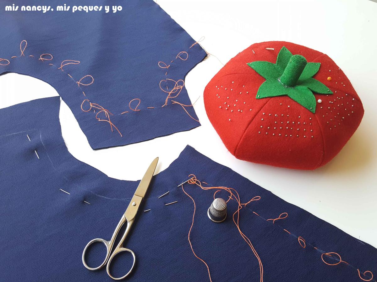 mis nancys, mis peques y yo, blusa de doble capa para mujer, pasando ensanches o bastilla floja