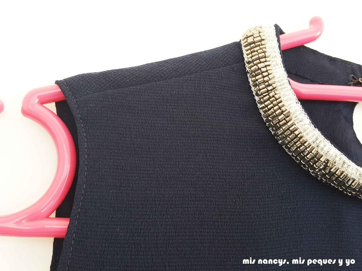 mis nancys, mis peques y yo, blusa de doble capa para mujer, detalle pespunte al filo en sisa