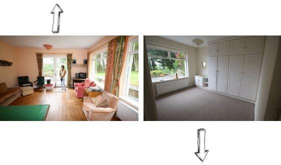 antes y despues de una casa irlandesa - dormitorios