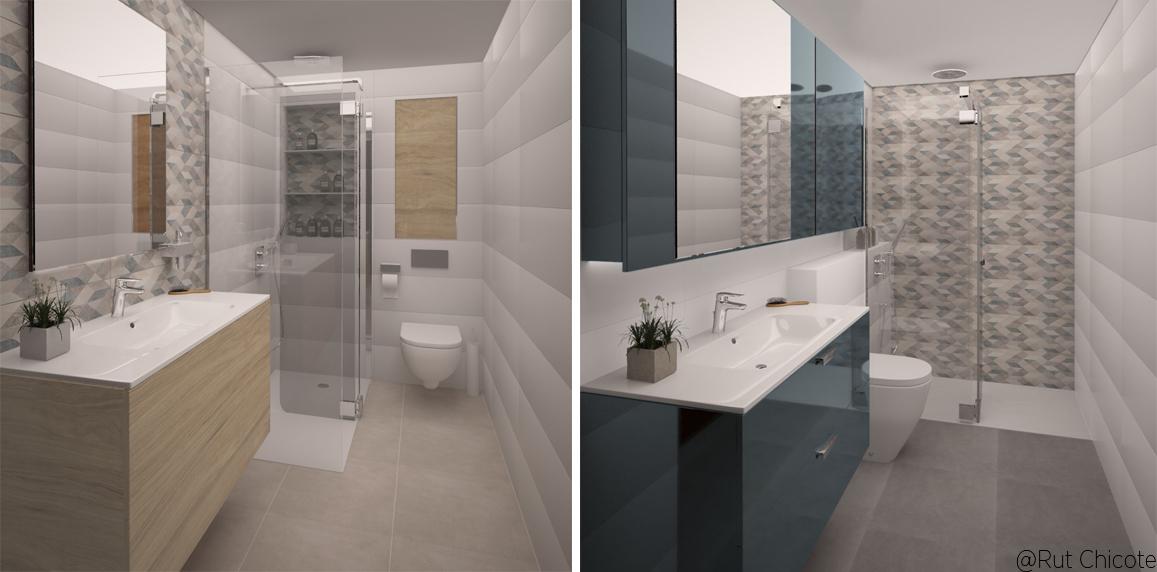 Baños con encimeras de ensueño