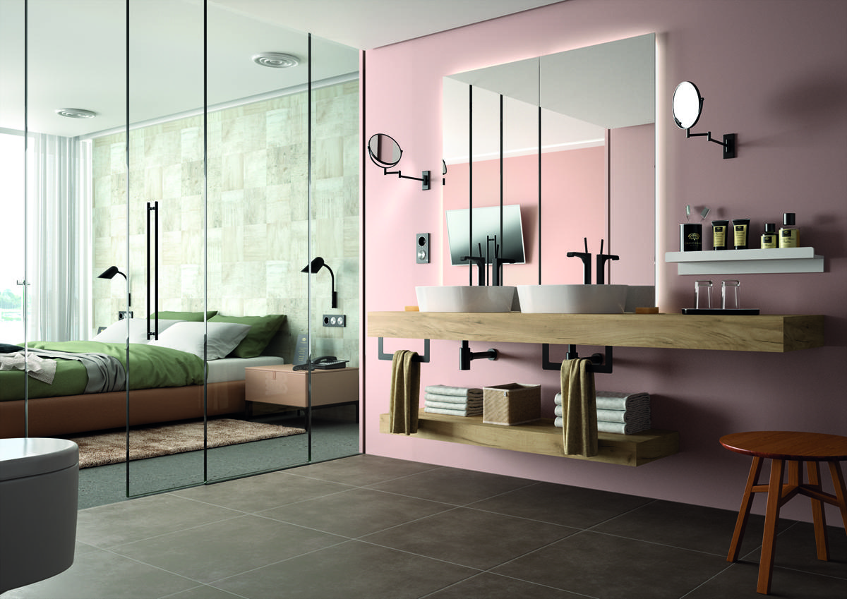 Baños con encimeras de ensueño