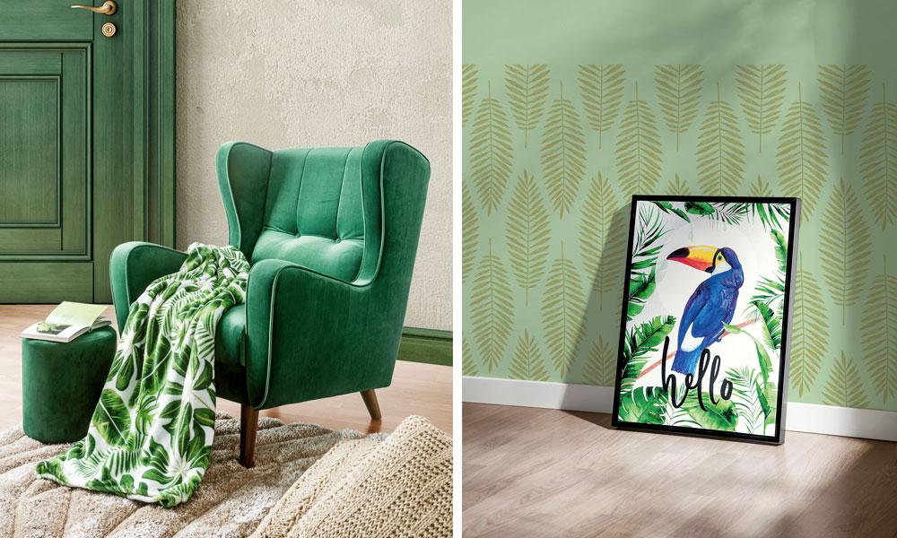 Animales como el tucán en el estilo JUNGLE de Conforama