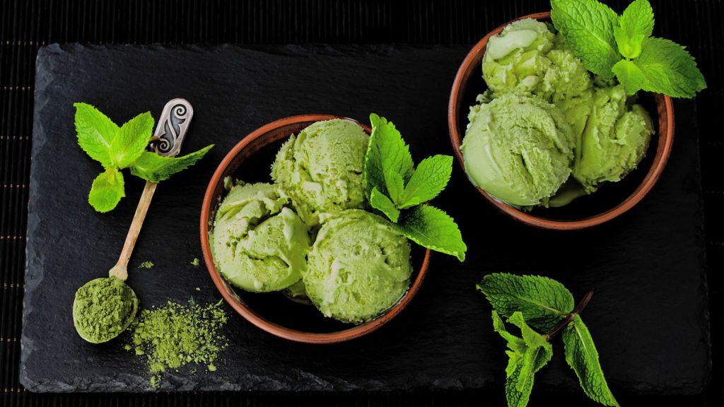 Helado natural de té verde receta