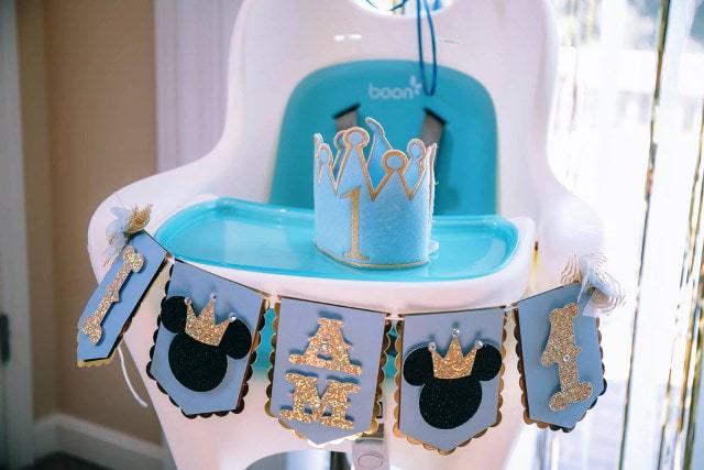 decorar silla de bebe cumpleaños
