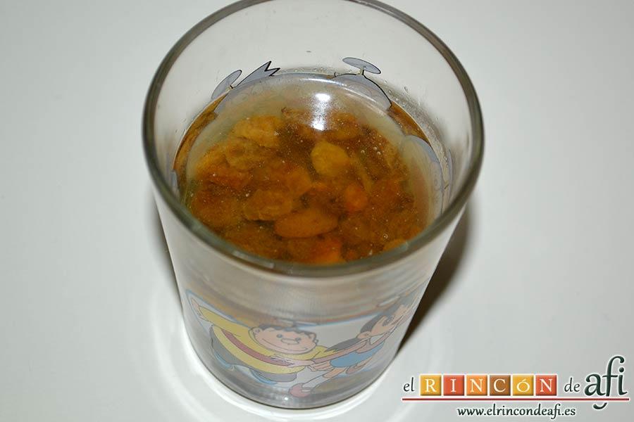 Pastel de carne, dejarlas hidratar