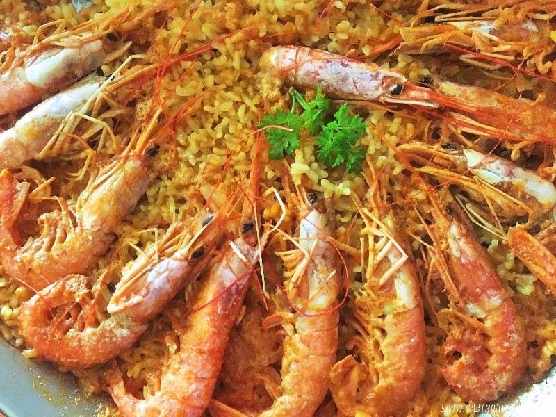 arroz cremoso con gambones