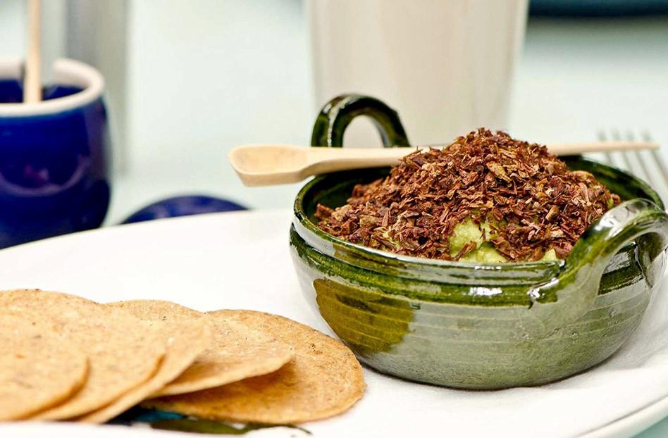 Comida y mezcal: azul histórico