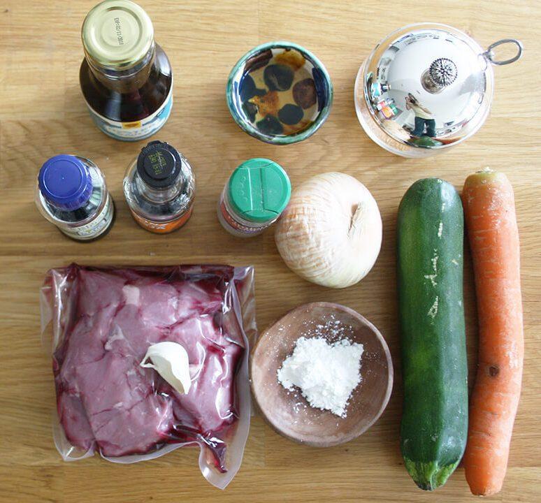 ingredientes chop suey de ternera
