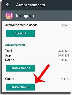las historias no cargan caché lleno