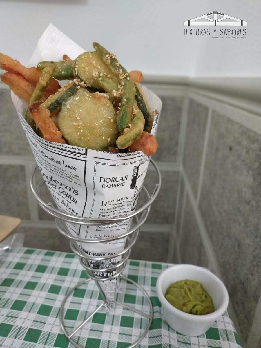 verduras en tempura
