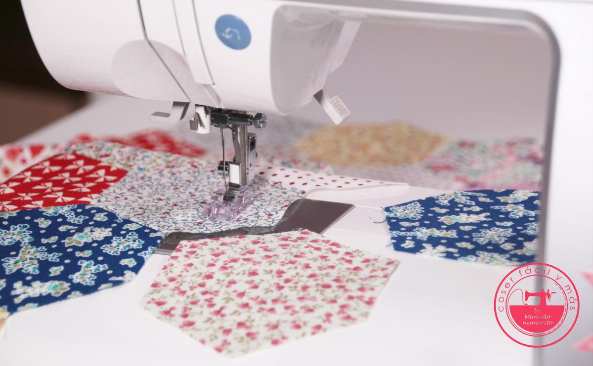 coser hexagonos a maquina patchwork coser facil y mas menudo numerito
