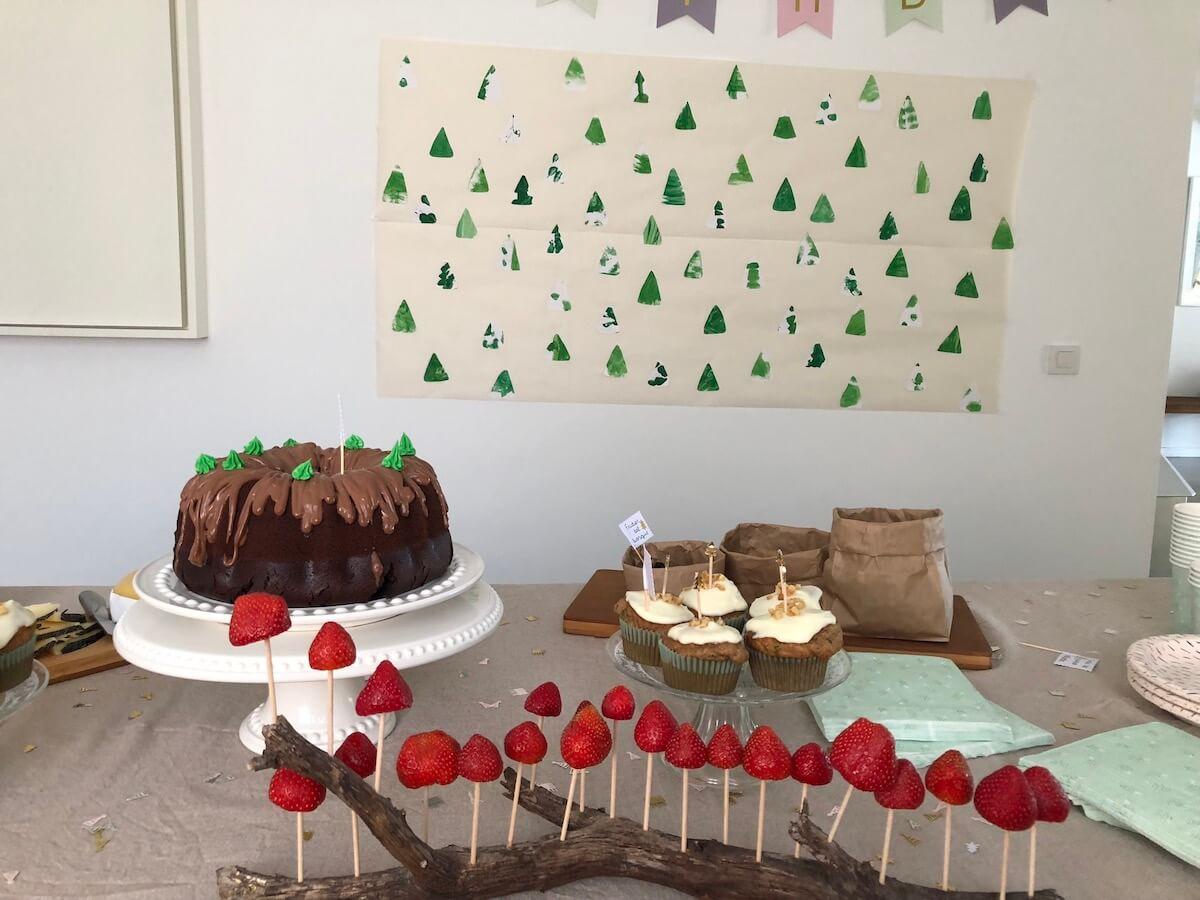 papel pintado bosque