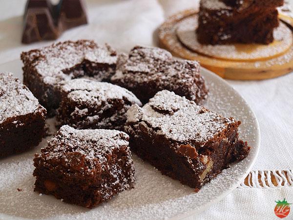 Receta Brownie de chocolate con nueces 