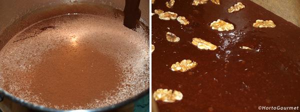 Brownie de chocolate con nueces paso 5