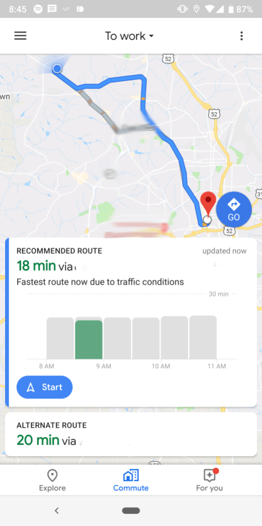 google-maps-commute-Android