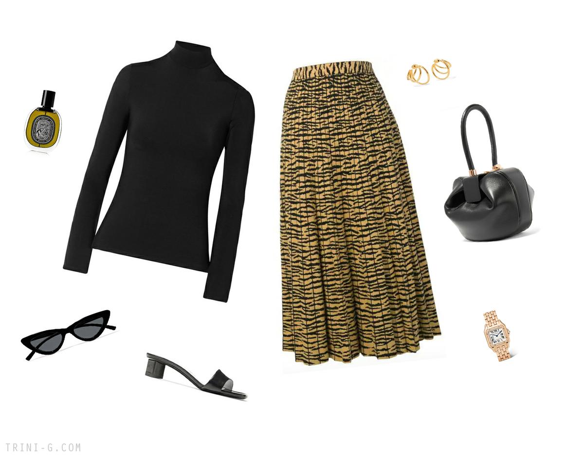 Trini | The Row turtleneck Proenza Schouler skirt