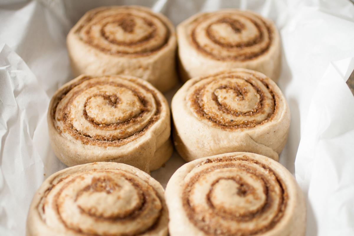 Rollos de Calabaza y Canela antes del segundo leudado