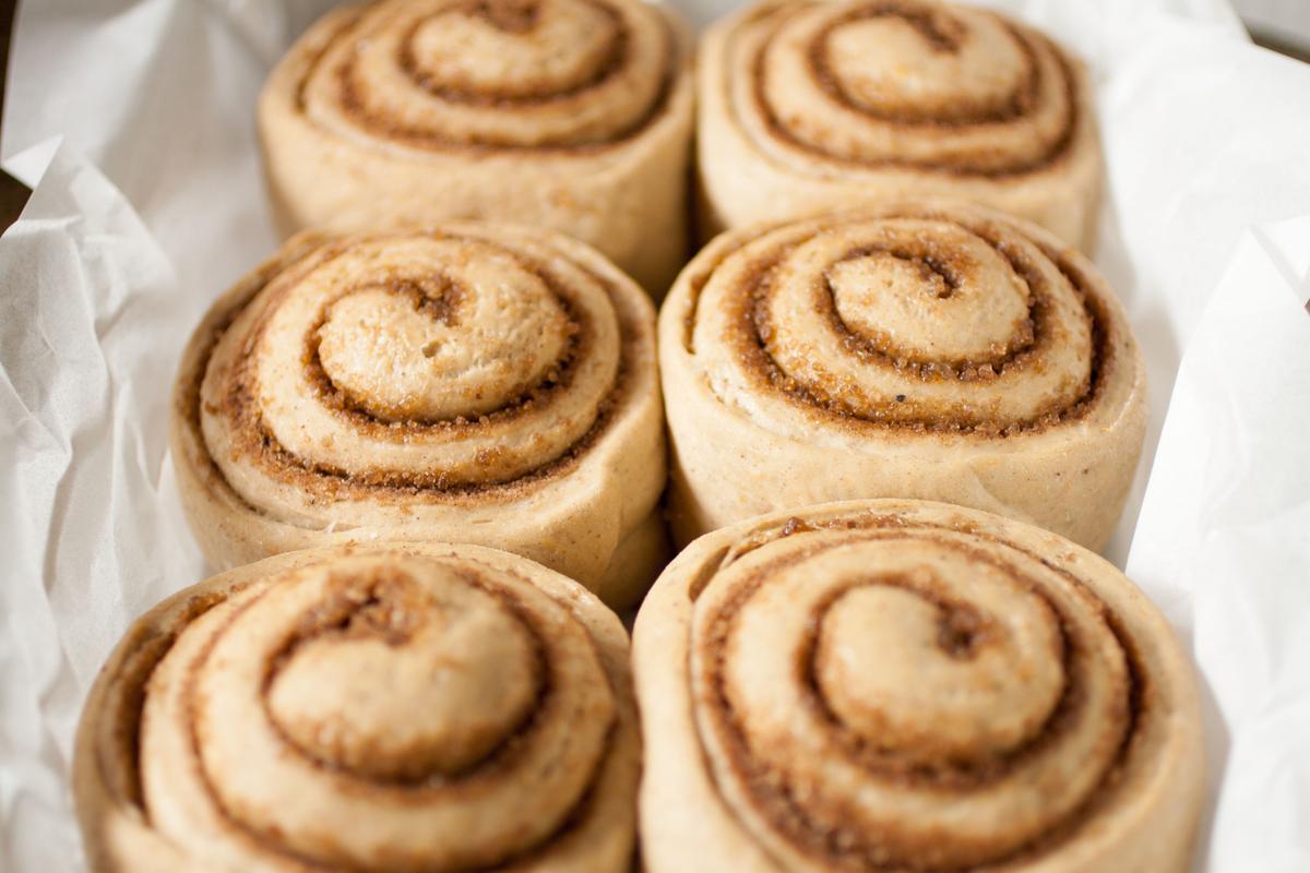 Rollos de Calabaza y Canela listos para el horno