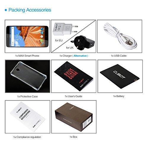 CUBOT Max - Smartphone Libre 4G Android 6.0, (Pantalla táctil 6.0