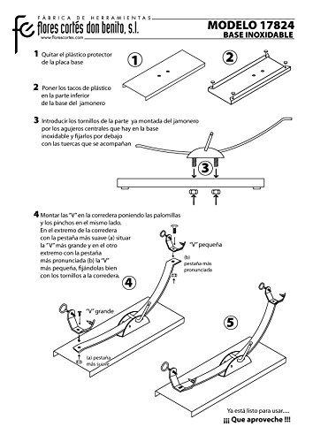 Jamonero Flores Cortes 17824-montaje