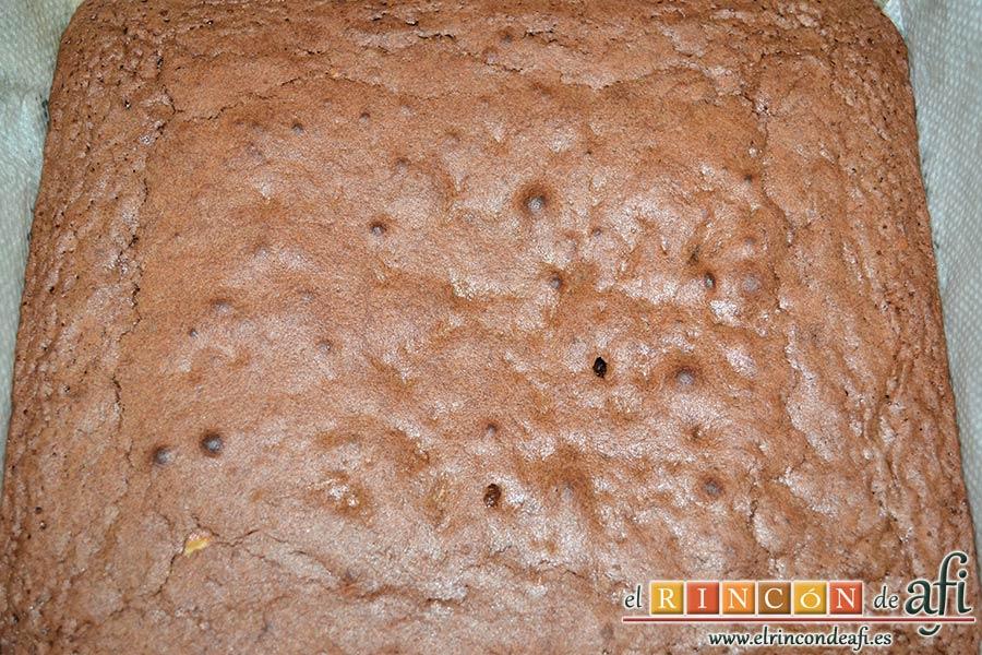 Brownie exprés, hornear