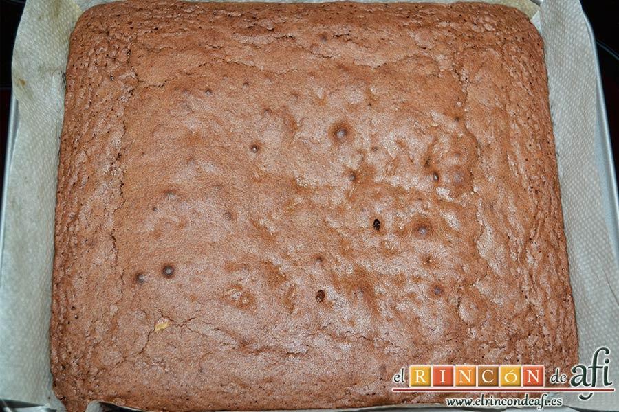 Brownie exprés, sugerencia de presentación