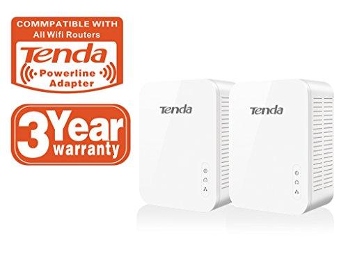 Tenda PH3 Adaptador de Red Gigabit Powerline (1000Mbps, Puerto Gigabit, Ahorro de energía, Plug & Play, Compatible con Otros adaptadores...