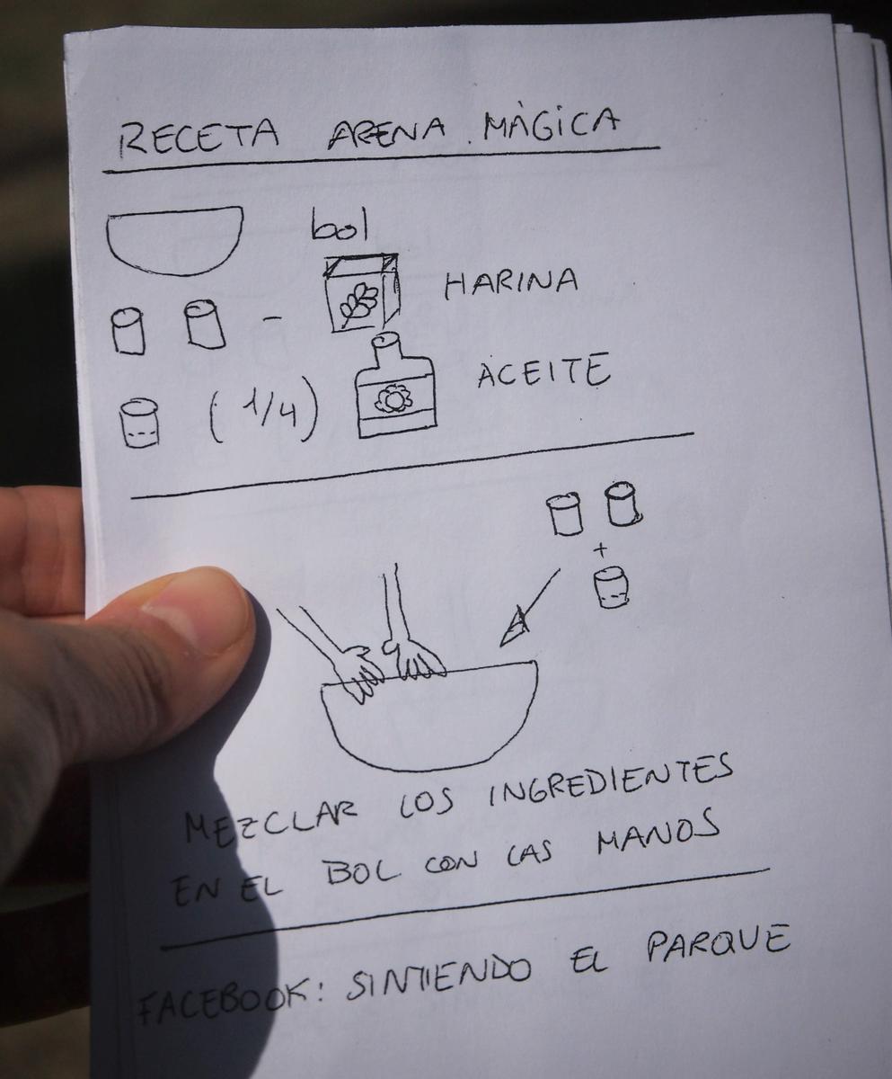 Receta de la arena mágica